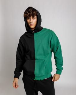 Oversized Melegítő felső Semi - black/green L