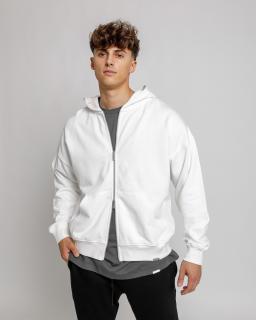 Oversized Melegítő felső Zipper - white L