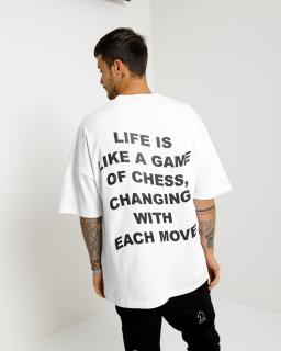 Oversized Póló Castling - white XL