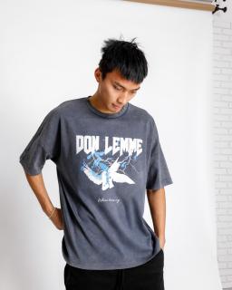 Oversized Póló Doves - washed L