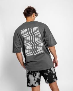 Oversized póló Fluid - grey L