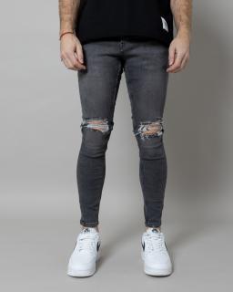 Szürke skinny fit farmernadrág UNKNOWN 30