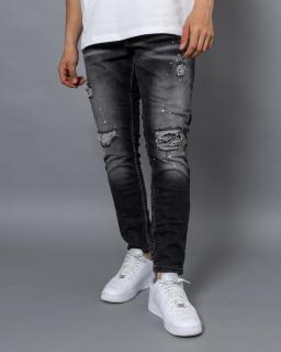 Szürke slim fit farmernadrág PRICKLY 29