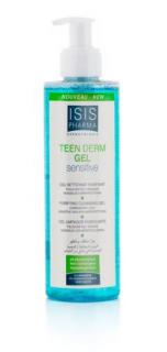 Isispharma Teen Derm Gél Sensitive, szappanmentes tisztító gél, zsíros-mitesszeres bőrre 250ml