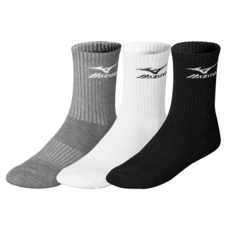 Mizuno Training 3P Socks zokni 32GX6A54Z 3db-os / fehér/fekete/szürke