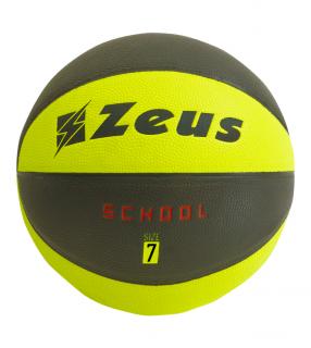 Zeus Basket School kosárlabda  / fekete neon sárga