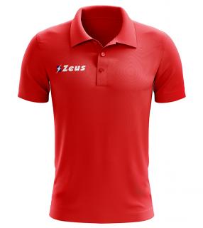 Zeus Polo Promo MAN galléros póló / piros