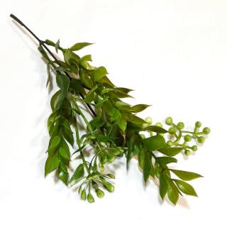 Bogyós műzöld, hossza kb. 24 cm