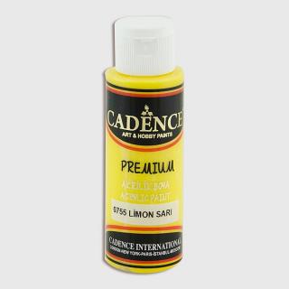 Cadence Premium akril festék, 70 ml, citromsárga