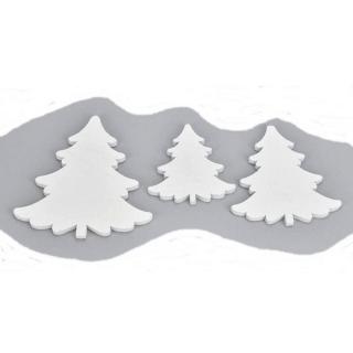 Fehér fa fodros fenyő vastag, 3db/cs, vastagsága: 6 mm