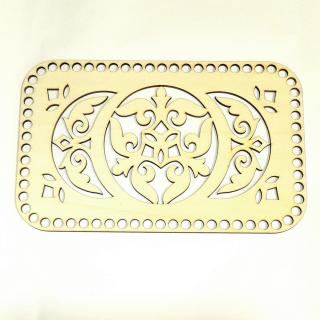 Horgolható lézervágott mintás tábla, mérete: 25x15,7 cm