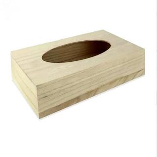 Natúr fa fekvő papirzsebkendő tartó, mérete: 25x12,5x8,7 cm