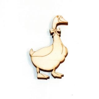 Natúr fa liba, mérete:  2,7x4,8 cm