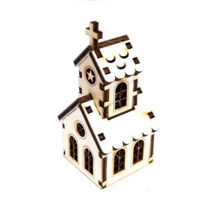 Natúr fa templom, mérete: 4,5x4,2x8,7 cm