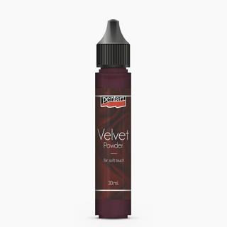 Pentart bársonypor, gránátvörös, 30 ml