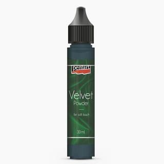 Pentart bársonypor, zöld, 30 ml