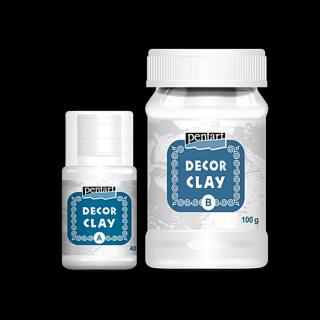 Pentart decor clay szett, 100+40 ml