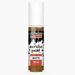 Pentart matt akril festék, barna, 20 ml