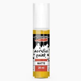 Pentart matt akril festék, napsárga, 20 ml