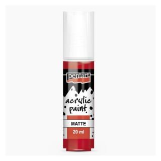 Pentart matt akril festék, rúzspiros, 20 ml