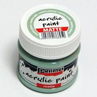 Pentart matt akrilfesték, countryzöld, 50 ml