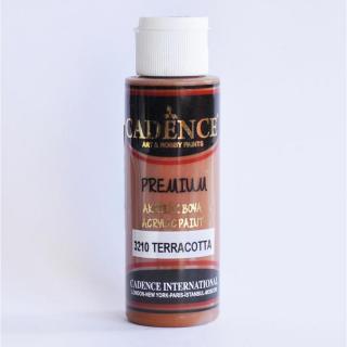 Prémium akril festék, terrakotta,  25 ml