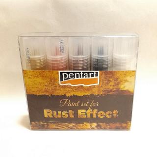Rozsda hatású festék készlet, 4+1 x 20 ml