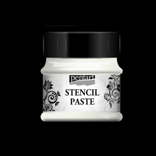 Stencil paszta, gyöngyház, jégvirág, 50 ml