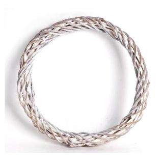 Vesszőkoszorú, szürke. Átmérője: 15 cm