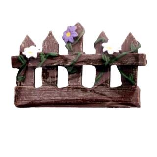 Virágos kerítés, mérete: 7x4,6x1 cm