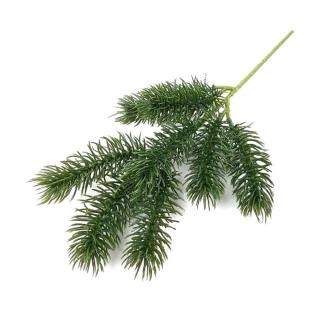 Zöld fenyőág 8 ágas, mérete: 31 cm