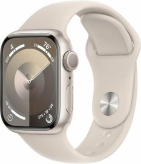 Apple Watch Series 9 GPS 45 mm csillagfény alumínium, csillagfény sport szíjjal M/L