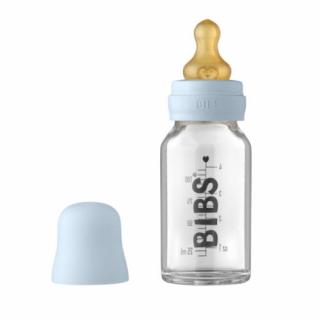 BIBS cumisüvegszett üveg 110ml, pasztellkék