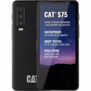 Caterpillar S75 5G 128GB 6GBRAM Dual SIM fekete, Kártyafüggetlen