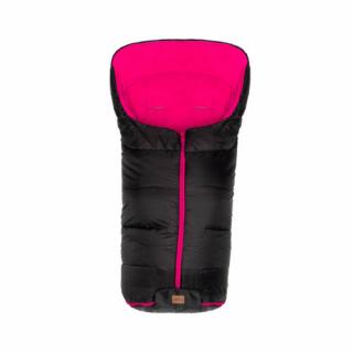 Fillikid bundazsák babakocsiba Eco big 1220-22, fekete pink béléssel