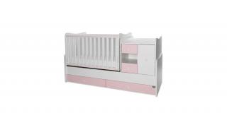 Lorelli MiniMax kombi ágy 72x190 - White / Orchid Pink