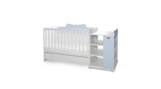 Lorelli Multi kombi ágy 190x72 - White Baby Blue