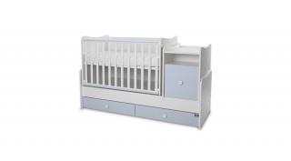 Lorelli Trend PLUS kombi ágy 70x165 - White Baby Blue