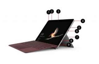 Microsoft Surface Go Laptop+tablet , szürke 1 év garancia, felújított