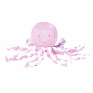 Nattou játék plüss 23cm Lapidou - Octopus, Rózsaszín