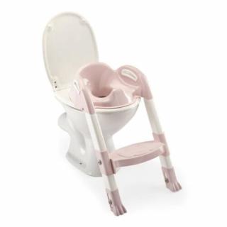 Thermobaby wc szűkítő lépcsős Kiddy Loo Rose poudre, rózsaszín