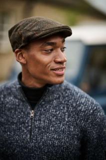 ACRE TWEED-EFFECT FLATCAP