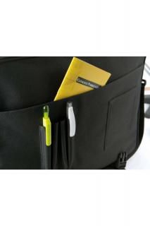 DOCUMENT BAG WITH FRONT FLAP