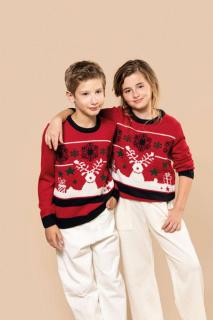 KIDS' CREW NECK CHRISTMAS JUMPER