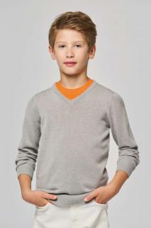 KIDS' V-NECK JUMPER