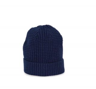 KNITTED BEANIE WITH RECYCLED YARN