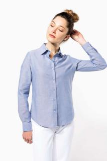 LADIES' LONG-SLEEVED OXFORD SHIRT