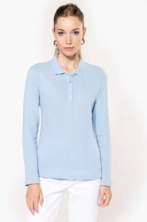 LADIES' LONG-SLEEVED PIQUÉ POLO SHIRT