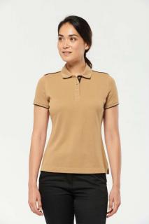 LADIES' SHORT-SLEEVED CONTRASTING DAYTODAY POLO SHIRT