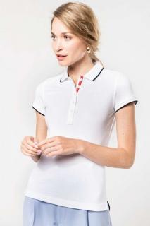 LADIES' SHORT-SLEEVED PIQUÉ KNIT POLO SHIRT